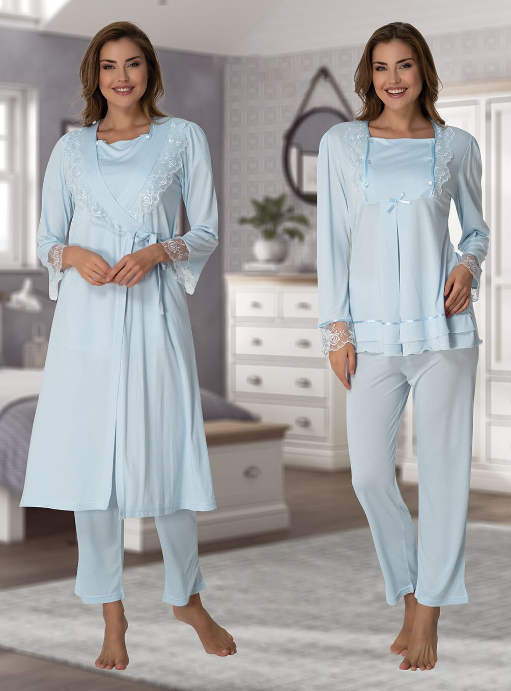 Lohusa Çarşısı 2018 Sabahlıklı Lohusa Seti