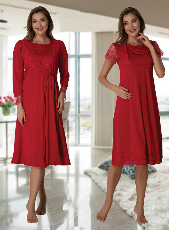 Lohusa Çarşısı 2055 Sabahlıklı Lohusa Gecelik