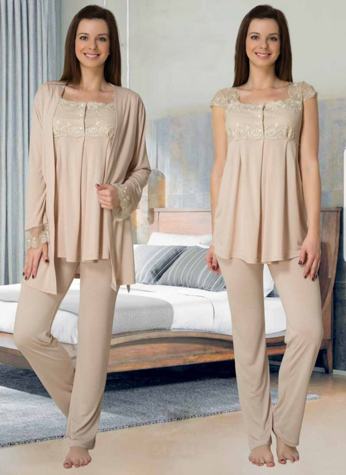2301 Sabahlıklı Lohusa Pijama Takımı