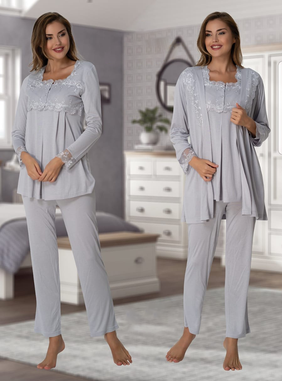 2401 Sabahlıklı Lohusa Pijama Takımı