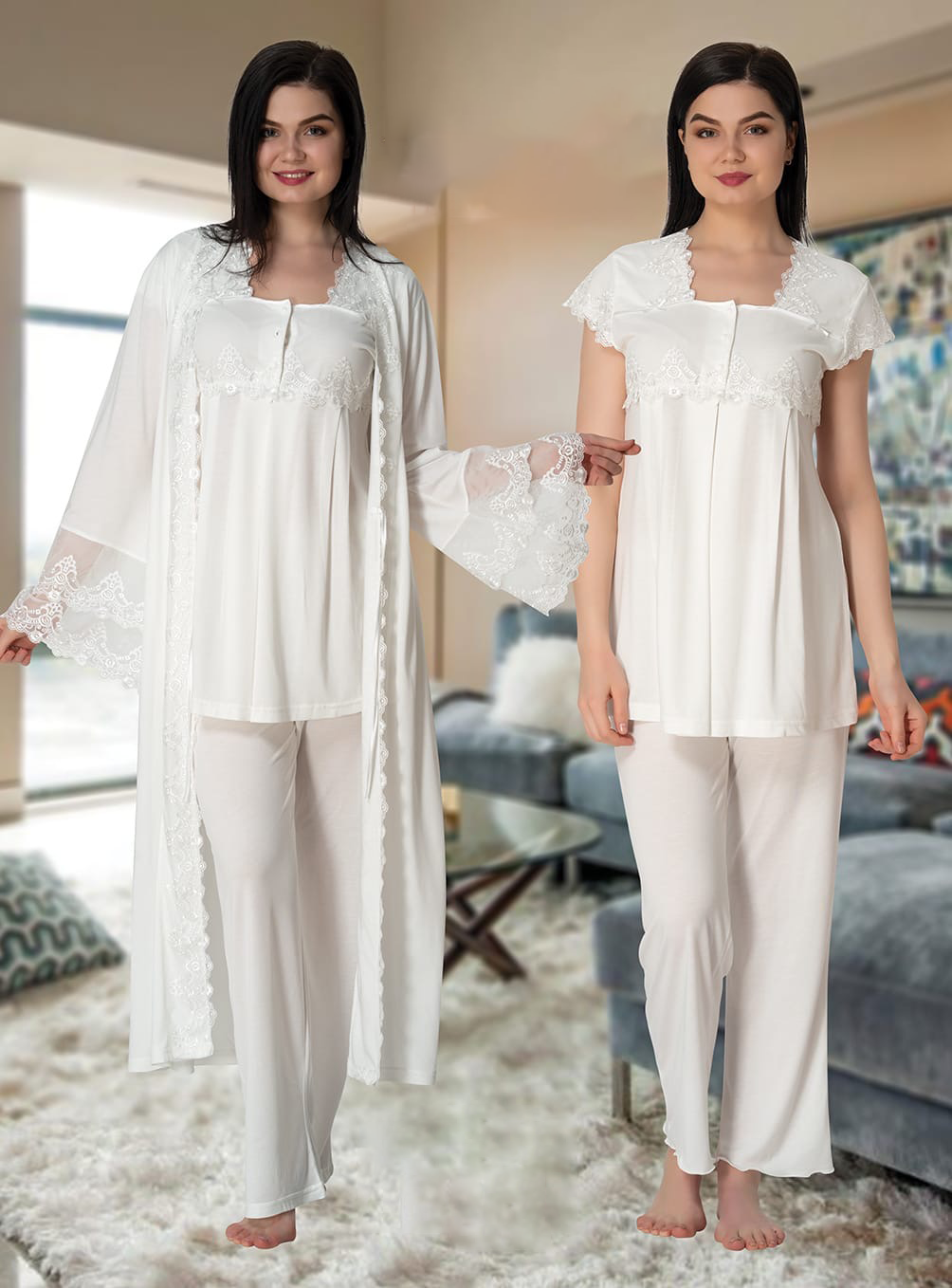 5011 Sabahlıklı Pijama Takımı